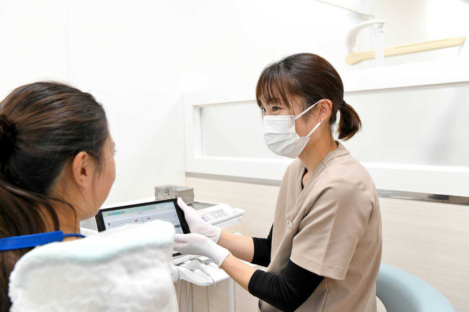 歯ブラシ指導の様子