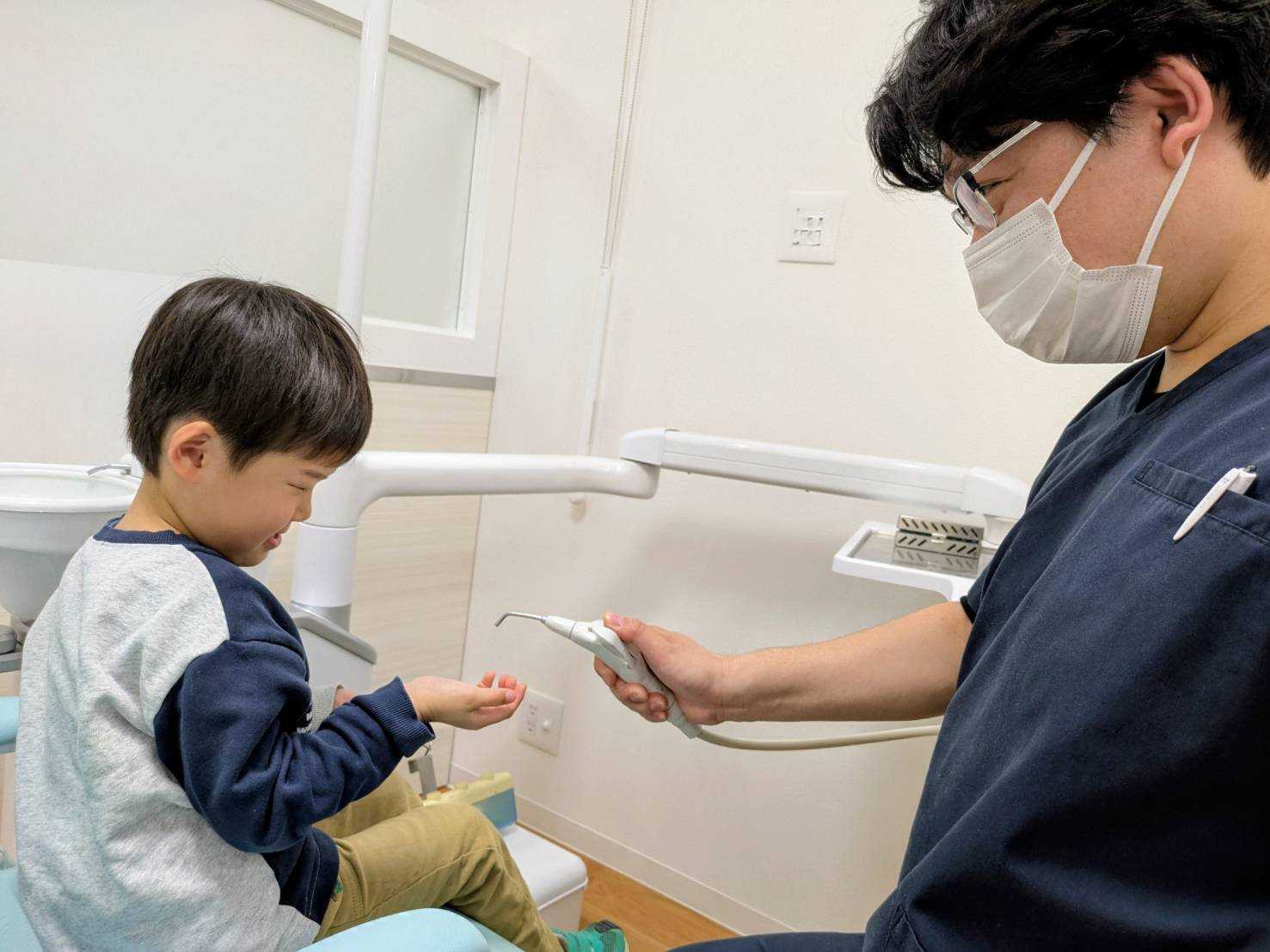 お子様のペースでゆっくりと治療